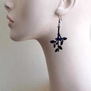 Baronyka Sweet Leaves Jewelry - Branch Earrings -..