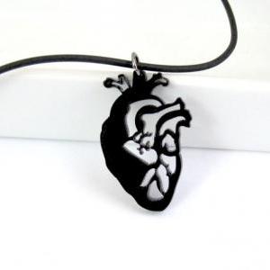 Baronyka Anatomical Heart Pendant Necklace -..
