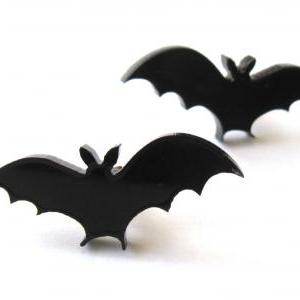 Baronyka Sweet Little Bat Stud Earrings - Bat..