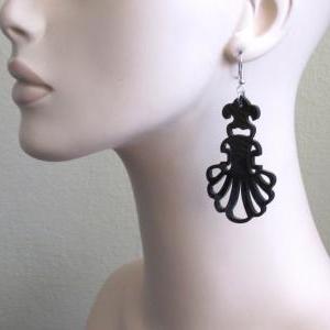 Baronyka Black Shells Earrings - Everyday Jewelry..