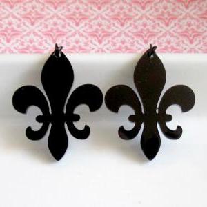 Fleur-de-lis - Earrings - France Jewelry - Lily..