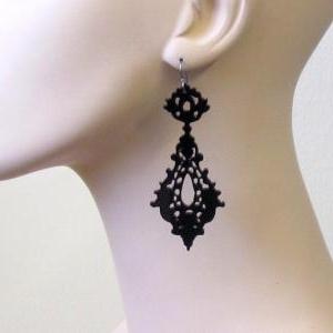 Baronyka Victorian Lace Earrings - Cocktail..