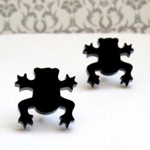 Baronyka Little Sweet Frog Stud Earrings -frog..