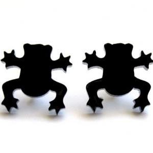 Baronyka Little Sweet Frog Stud Earrings -frog..