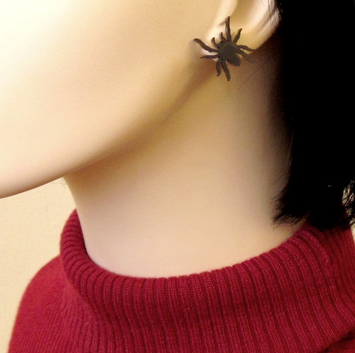 Baronyka Little Sweet Spider Stud Earrings - Spider Earrings - Spider ...